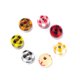 thumbnail image 4 of Decoración colgante colorida para bricolaje con cuentas de madera de 14 mm y 16 mm, borlas a cuadros, cuentas de madera redondas de mil pájaros, accesorios de impresión de cadena, 4 of 6