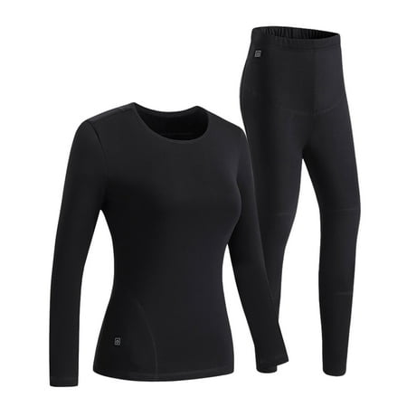 

Catinbow Heating Thermal Underwear Suit Ultra Soft Base Layers Thermals for Men and Women Warming Long Johns Top and Bottom Set for Winter