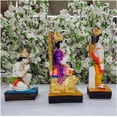 thumbnail image 3 of Ramdarbar Statue in Resin Lord Ram, Sita, Laxman & Hanuman Statue Ram Darbar Idol Hindu God Family Religious God Statue Ram Family Figure Ram Bhagwan Parivar for Temple Decor Gift - AtoZ India Cart, 3 of 5