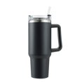 thumbnail image 2 of 1200ml Insulated Cafe Tumbler Straw Stainless Steel Coffee Termos Cupacuum Flasks Portable Water Bottle 40oz Mug With Handle, 2 of 4