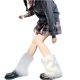 thumbnail image 1 of Calentadores de piel para piernas para mujer, calentadores de piernas de piel de conejo sintética, funda para puños de invierno, calcetines blancos cálidos gruesos acolchados, 1 of 6