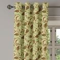 thumbnail image 2 of Ambesonne Persian Grommet Curtain, Paisley of Middle East, 50" x 72", Pale Green Brown, 2 of 6