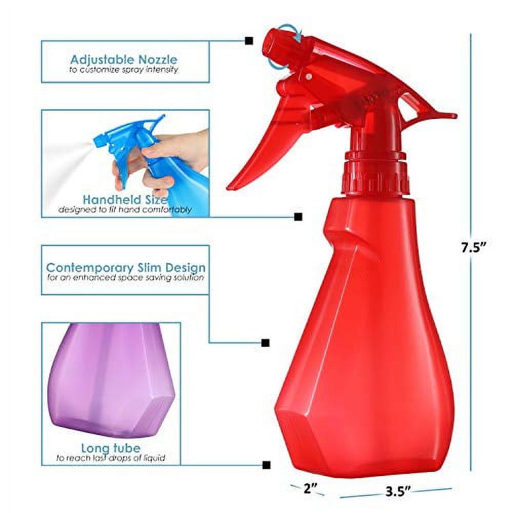 Lallisa 20 Pcs Clear Plastic Spray Bottles 500 ml/ 16 oz Refillable Empty  Spray Bottles with Adjustable Nozzle for Cleaning Solutions Water Spray  Bottle with Measurement for Hair Plants Pets Kitchen - Yahoo Shopping