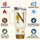 thumbnail image 4 of Vaso SUFAVN con diseño de girasoles con monograma, 1,2 L, para mujer, 4 of 7