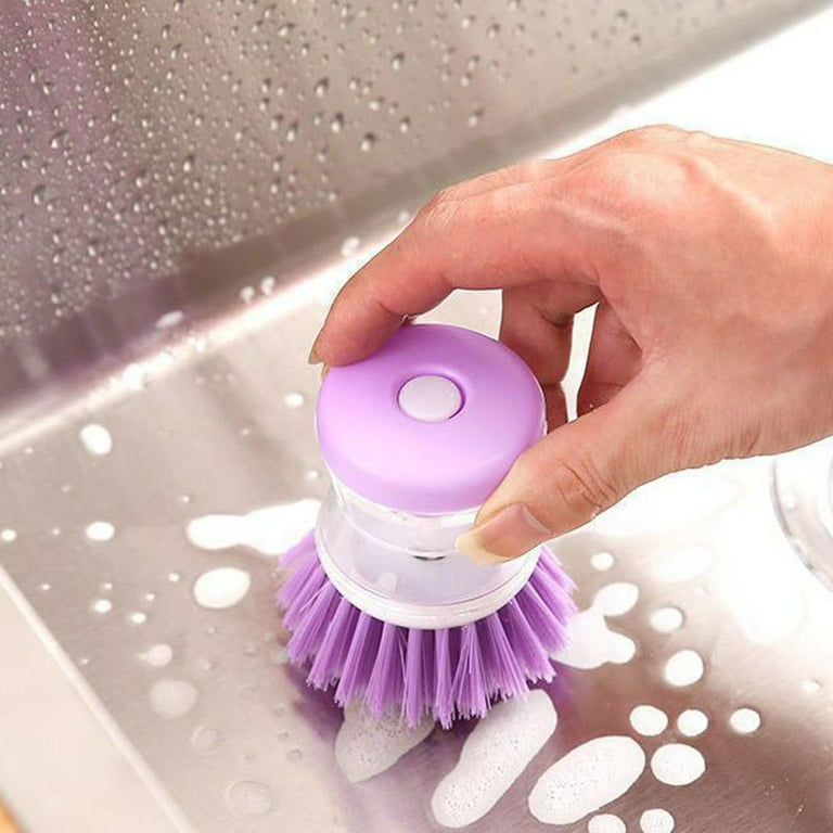 Pot Brush Dish Brush Dish Scrub Brush With Soap Dispenser For