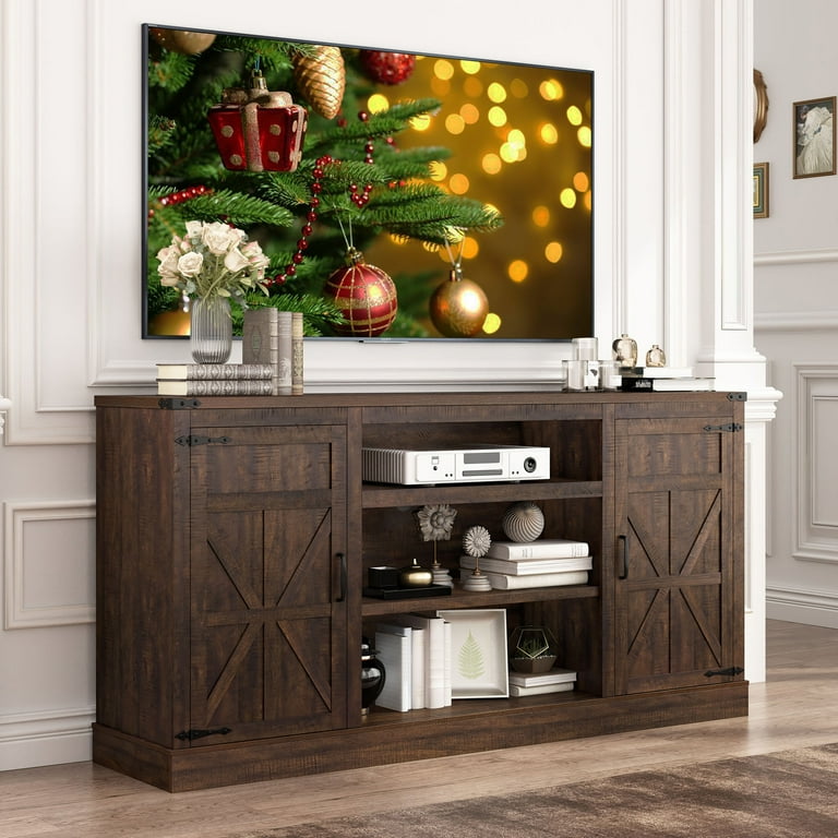 Farmhouse tall tv stand discount