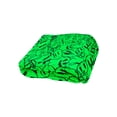 thumbnail image 2 of Cobija Manta Frazada Juana Gallo Diseño de Fantasmas Vortex Verde Ultra Suave y Ligera, 2 of 4