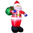 thumbnail image 2 of 12 FT Christmas Inflatables Santa Claus Outdoor Decorations Blow Up Yard Sitting Santa Claus with Built-in LEDs for Holiday Xmas Garden Lawn Decor, 2 of 4