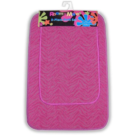 Zebra Bath Rugs - Zebra 2pc Bath Rug Set
