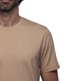 thumbnail image 3 of Playera Cuello Redondo Para Hombre De Algodón Pima y Tela Spandex Unbranded Co  Crew Neck Camel M, 3 of 6