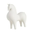 thumbnail image 2 of deevoka Animal Figurine, Ceramic Horse Statue Sculpture, Desk Decoration, Living Room Shelf Decor for Birthday Gift Table Centerpiece 21cmx9.5cmx23cm, 2 of 9