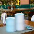 thumbnail image 3 of Yayeee Flameless Candles with Remote Flickering Battery Operated Multi Color Changing, Light Pink Gradient, 3 of 7