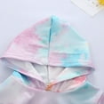 thumbnail image 4 of Baby Boys Girls Gifts Infant Baby Girls Long Sleeve Tie-Dyed Hooded Tops+Pants Scarf Outfits Going Out Outfits for Girls, 4 of 9