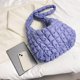 thumbnail image 2 of Bolso cruzado con patrón de celosía Bolso acolchado de algodón de gran capacidad para el trabajo (púrpura), 2 of 8