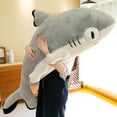 thumbnail image 1 of Muñeco de peluche de Sharkitty para niños, almohada de tiburón durmiente, suave, Kawaii, 130cm, 1 of 1