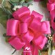 thumbnail image 4 of Cinta decorativa HUIHUANG con alambre satinado de 6,4 cm x 9,1 m, rosa intenso, 4 of 8