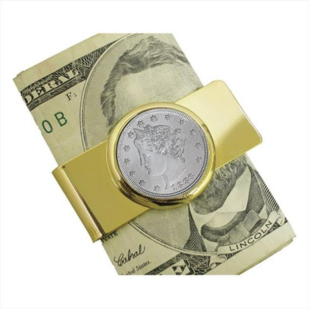 American Coin Treasures 12324 1883 Première Année d'Émission de la Liberté de Nickel Goldtone Argent Clip