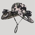thumbnail image 2 of Kcolen Mens Sun Hats Wide Brim Solar Powered Wide Brim Sun Hat with Built-in Fans for Outdoor Fishing Camping and Beach Activities UPF 50+, 2 of 4