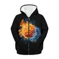thumbnail image 5 of DISNIMO Fire Basketball Hoodie Boys Hoodies Size 6-7 Hoodies Boys Sweatshirt Hoodie Jacket for Girls Hooded Sweatshirts Zip Up Hoodies Little Kids Graphic Hoodies Coat Children Fall Casual Wear, 5 of 7