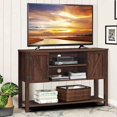 thumbnail image 3 of Costway Barn Door TV Stand Console Sideboard Buffet for TVs Up to 60'' w/Storage Cabinets, 3 of 9