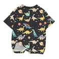 thumbnail image 4 of HAOTAGS Boys Short Sleeve Graphic Tee Shirts, Cute Dinosaur Print Casual Summer Outdoor Blouse Top Multicolor Size 5 T, 4 of 5