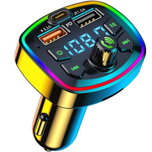 Transmisor FM Bluetooth DaMohony USB-C PD18W con cargador rápido