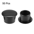 thumbnail image 2 of Unique Bargains Hole Plugs Black Plastic 13mm Snap in Locking Hole Tube Fasteners Cover Flush Type Panel Plugs 50 Pcs, 2 of 3