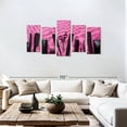 thumbnail image 3 of Elephant Stock Hairdressing Tools Wall Art - Horizontal Multi Panel Canvas - Living Room Wall Decor - Fashion And Beauty Multi Panel - Black And Purple Decor - 74" x 37", 3 of 8