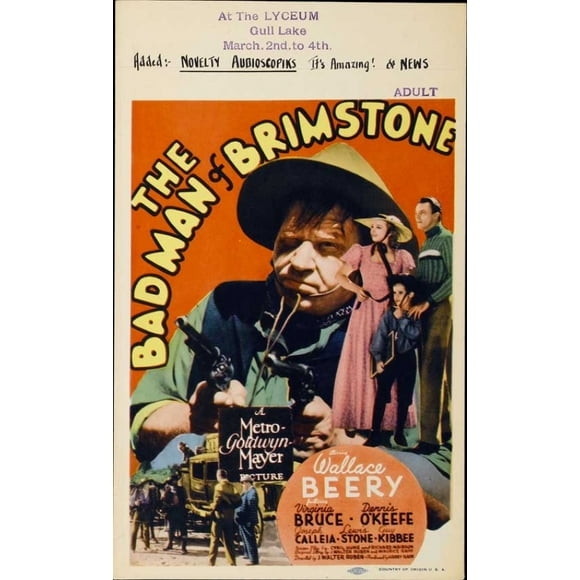 The Bad Man of Brimstone Movie Poster (11 x 17)