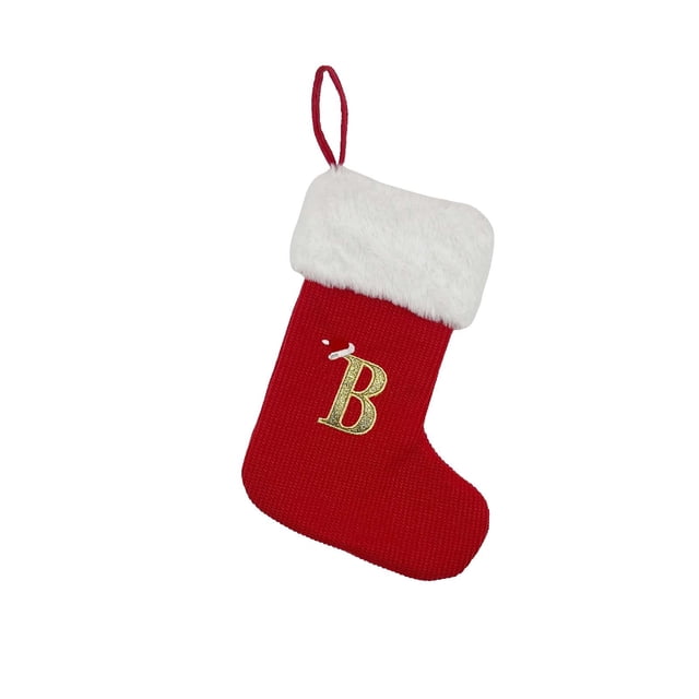 Christmas Stocking Holiday Gift Bag With 3D Legs Old Man Doll Design For Tree Or Bedside Decor 20 cm x 30 cm