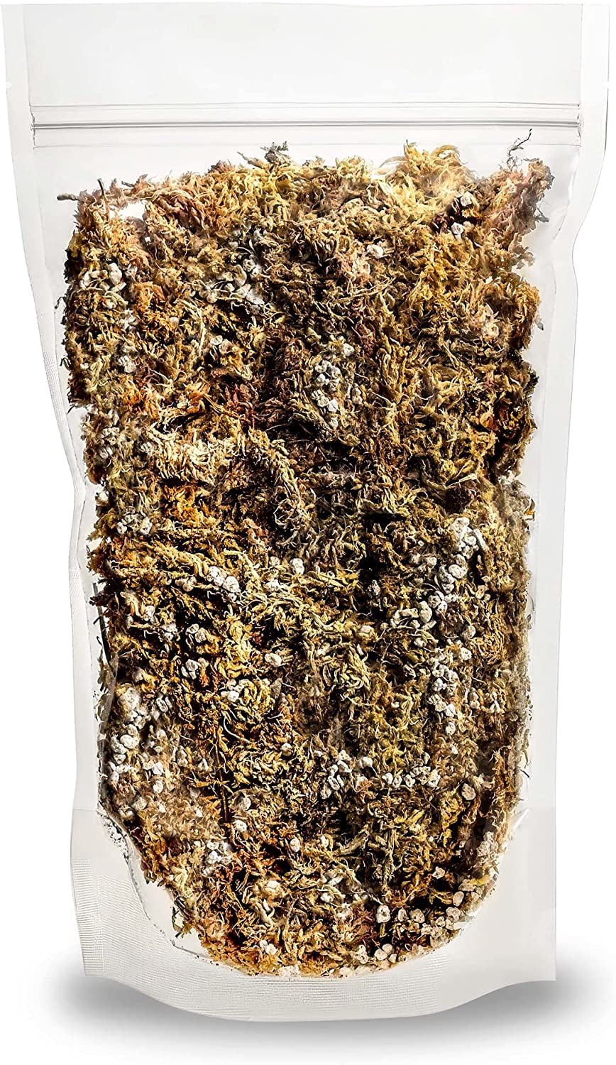 GARDENERA Sphagnum Moss Potting Mix for Carnivorous Plants, Moss and Perlite Blend for Potting Venus Fly Traps, Sarracenia, Pitcher Plants - 75% Sphagnum Moss + 25% Perlite - Made in USA - 4 Quart