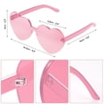 thumbnail image 3 of Divertido conjunto rosa con sombrero de vaquera y gafas en forma de corazón, 3 of 6