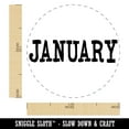 thumbnail image 2 of January Month Calendar Fun Text Self-Inking Rubber Stamp Ink Stamper - Blue Ink - Medium 1 Inch, 2 of 7