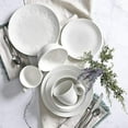 thumbnail image 2 of Gibson Elite Alemany 16 Piece Embossed Dinnerware Set - White, 2 of 2