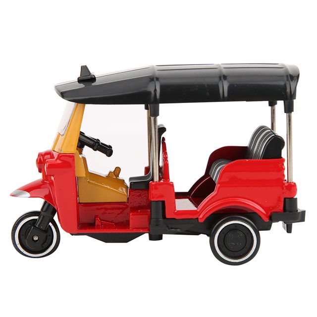 Tricycle Car Toy, Easy To Use Alloy Tricycle Car Toy, Durable For Collection 3.1 X 1.6 X 2.2in Exquisite Workmanship Kids Red,Blue