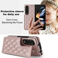 thumbnail image 2 of Allytech Galaxy Z Fold4 Wallet Case for Girls Women, Premium PU Leather Cards Slots Kickstand Dustproof Shockproof Wallet Phone Case for Samsung Galaxy Z Fold4 - Rosegold, 2 of 8