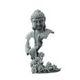 thumbnail image 2 of Estatua de Buda, adorno artesanal, decoración del hogar, regalos, escultura, figura de escritorio para oficina, escritorio, estantería, sala de estar, 85 cm x 45 cm x 15 cm, 2 of 8