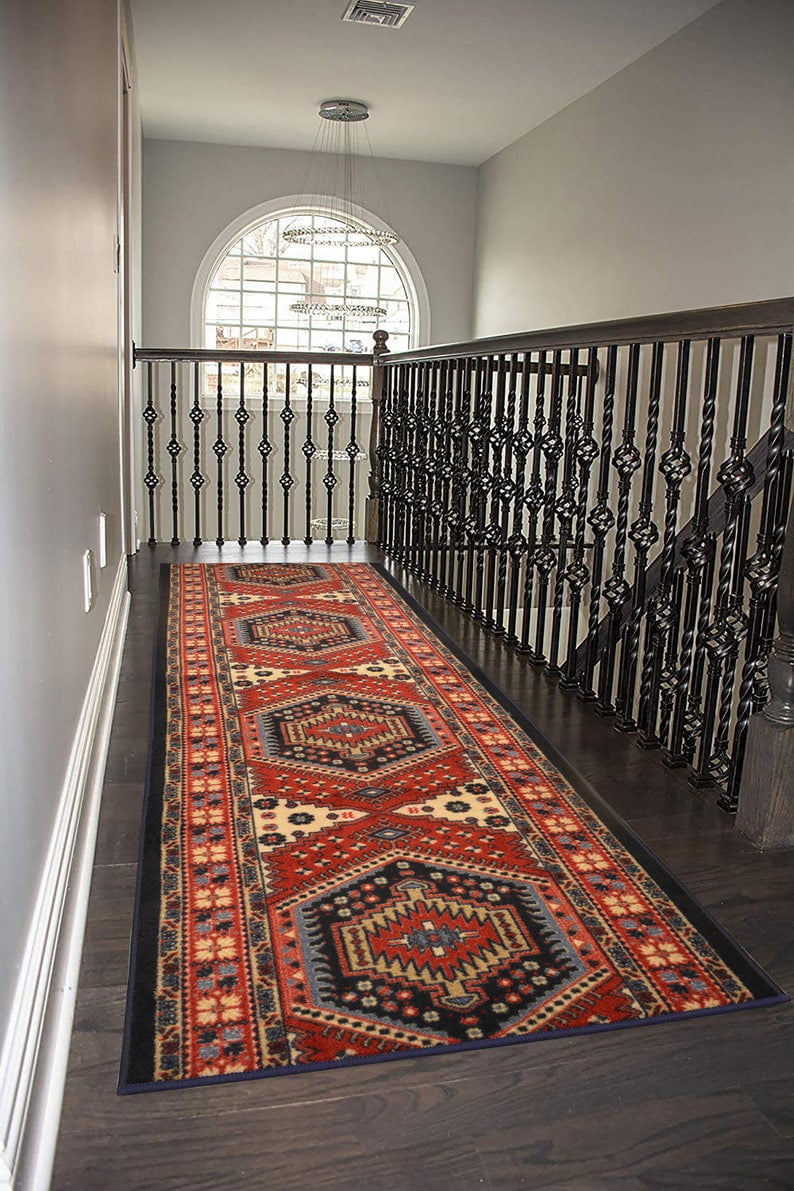 Custom Size Rug Runner Traditional Oriental Looks Turkish Kilim Design