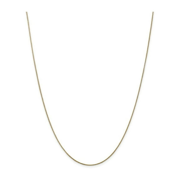 30 Inch 14k Yellow Gold bright-cut 0.65mm Spiga Chain Necklace