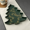thumbnail image 6 of Thyme & Table Figural Holiday Tree Ceramic Serve Tray - Green, 6 of 6