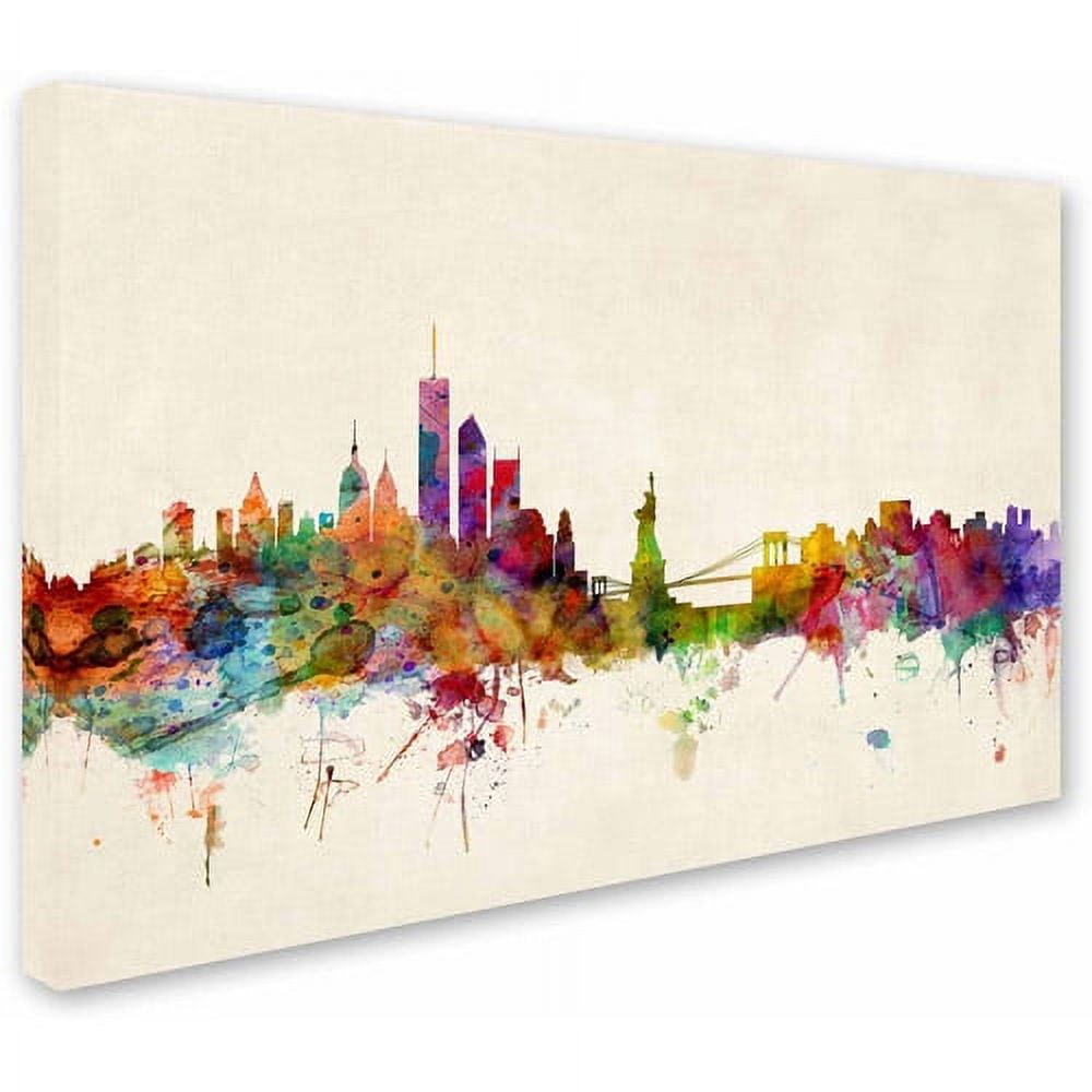 Trademark Fine Art "New York, New York" Canvas Art by Michael Tompsett