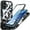 Pinkblue, variant on ELEHOLD Magnetic Case for iPhone 17 with Built-in Screen Protector, Compatible with Mag Safe Accessories,Full Body Shockproof Clear Back Protective Case Cover for iPhone 17,Blue