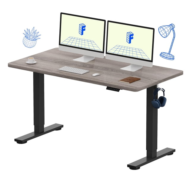 Escritorio de pie FLEXISPOT EN1 140x71 cm ajustable eléctricamente
