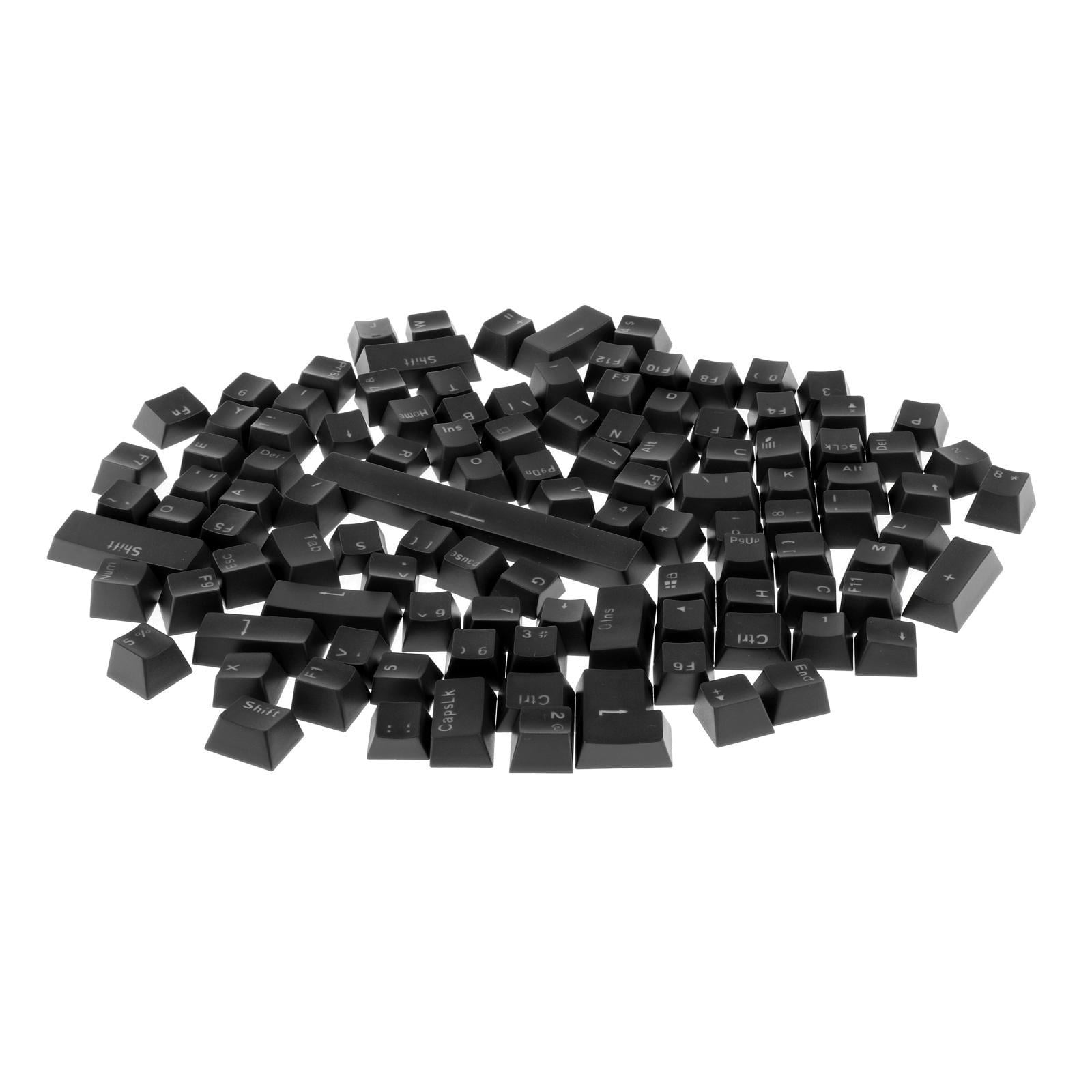 108-Key ABS Translucent Key Mechanical Keyboard Black
