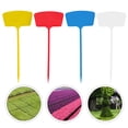 thumbnail image 2 of KAKOWELY Garden Label 20PCS Gardening Ground Inserted Cards Writeable Garden Insert Tag Large Gardening Labels for Garden Park (36CM White+Red+Yellow+Blue), 2 of 5