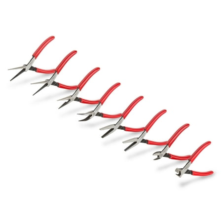 UPC: 0020209003398 | TEKTON Mini Pliers Set  8-Piece (Needle Nose  Long Nose  Flat Nose  Cutting) | PMN99908