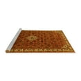 thumbnail image 2 of Ahgly Company Machine Washable Indoor Square Persian Yellow Traditional Area Rugs, 4' Square, 2 of 4