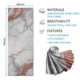 thumbnail image 2 of White Gray Rose Gold Marble Pattern Hot Yoga Mat Towel Non Slip for Hot Yoga - Quick-Drying Yoga Mat Cover with 4 Corner Pockets with Travel Bag - Hot Yoga Towel Non Slip 70"x26", 2 of 6