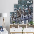 thumbnail image 5 of Design Art - Three Horses Running in Seaside, 5 of 5