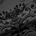 thumbnail image 5 of Homewish Gothic Halloween Skull Blackout Curtains,Victorian Damask Curtains Pack of 2 (42x84 Each),Gray, 5 of 6